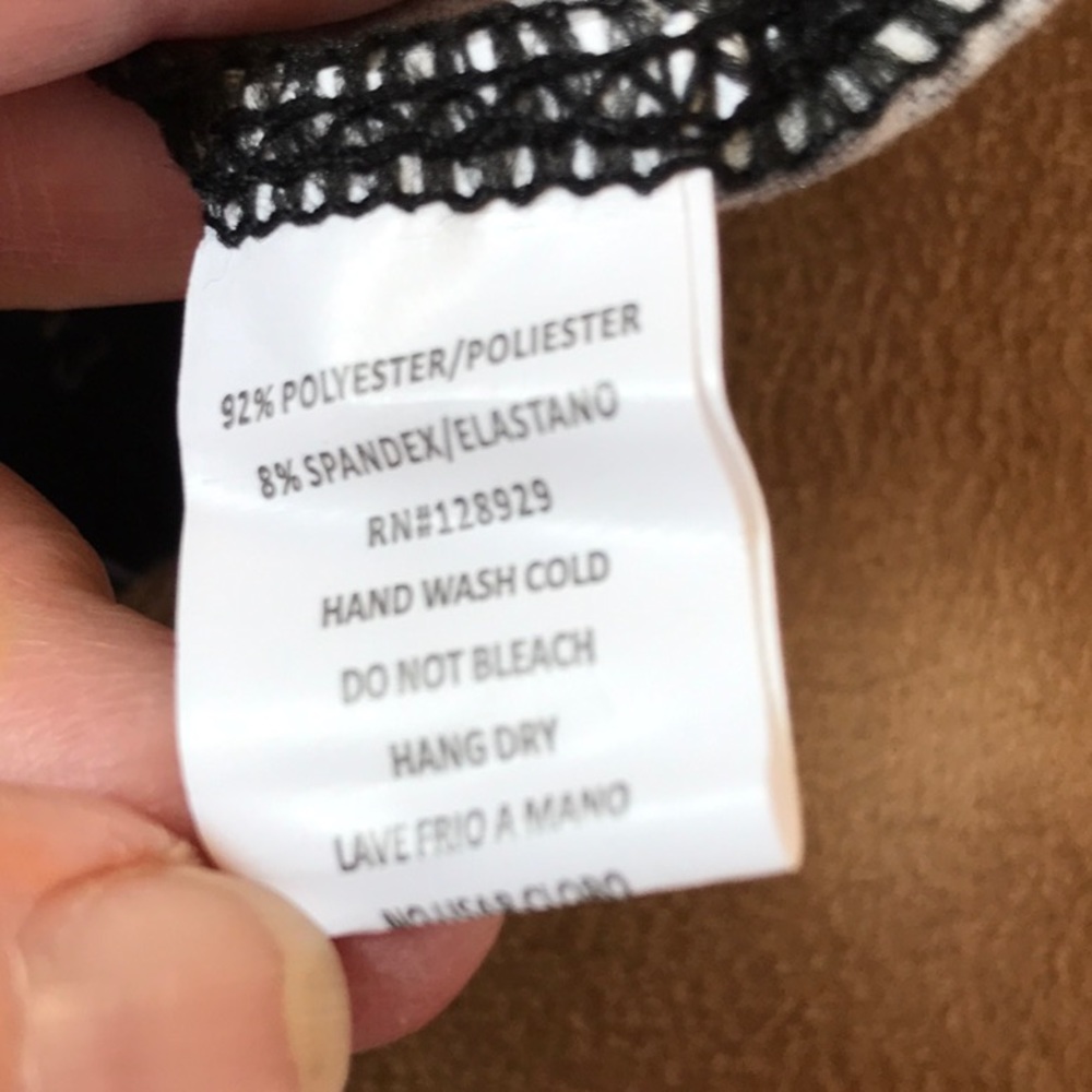 Leggings Black/White. One Size - Picture 5 of 6